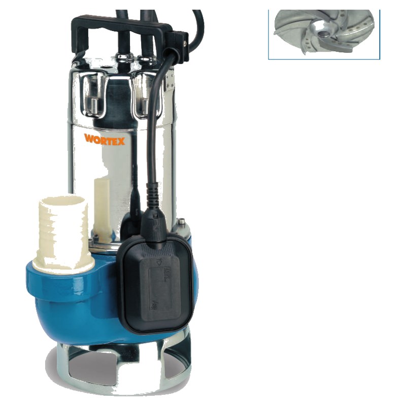 Máy bơm chìm thoát nước inox Wortex DXG 1000 – hàng nhập khẩu Ý