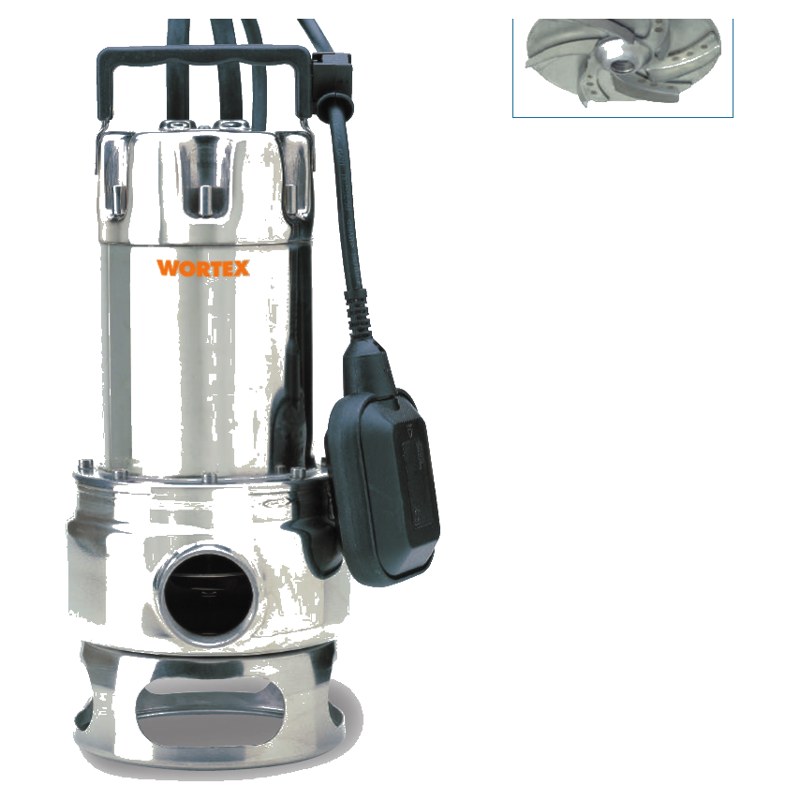 Máy bơm chìm thoát nước inox Wortex DXG 1400 inox – hàng nhập khẩu Ý